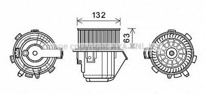 AVA QUALITY COOLING cn8298 -  Электродвигатель, вентиляция салона